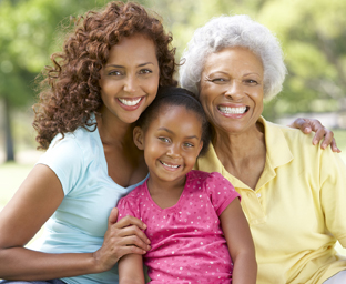Grandmother with Daughter and Mother